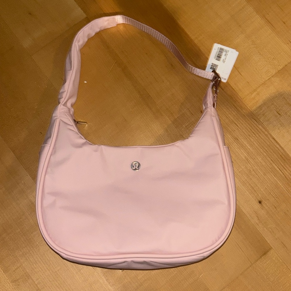 lululemon athletica Pink Shoulder Bag with Crescent Silhouette